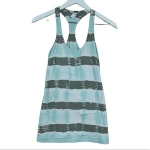 Hard Tail Forever Tie Dye Striped Racerback Tank Top Women Sz S